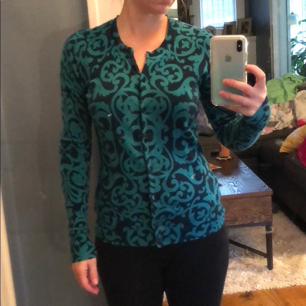 Navy and turquoise Merona Sweater